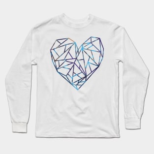 Geometric Heart Long Sleeve T-Shirt